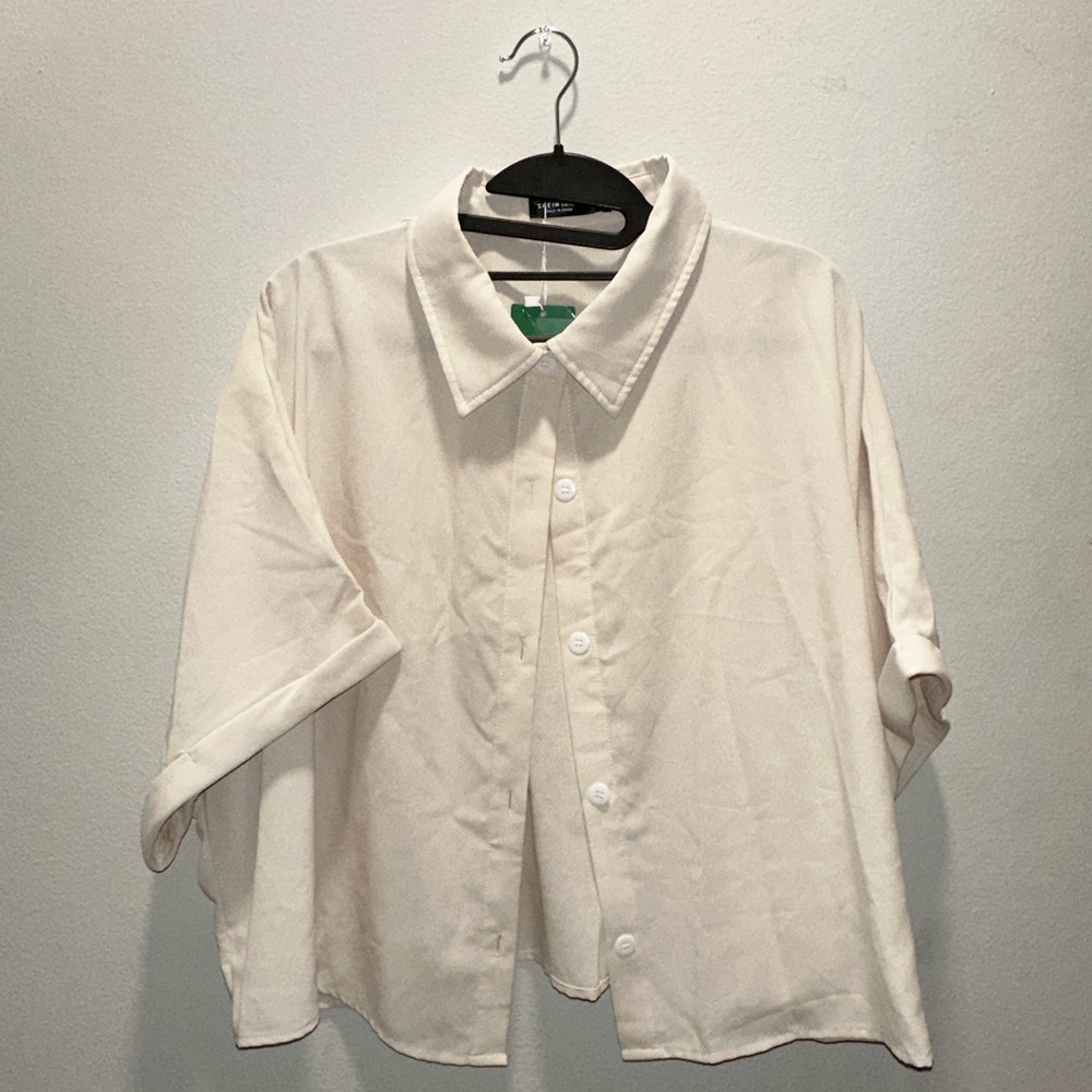 Cream Button-Up Shirt